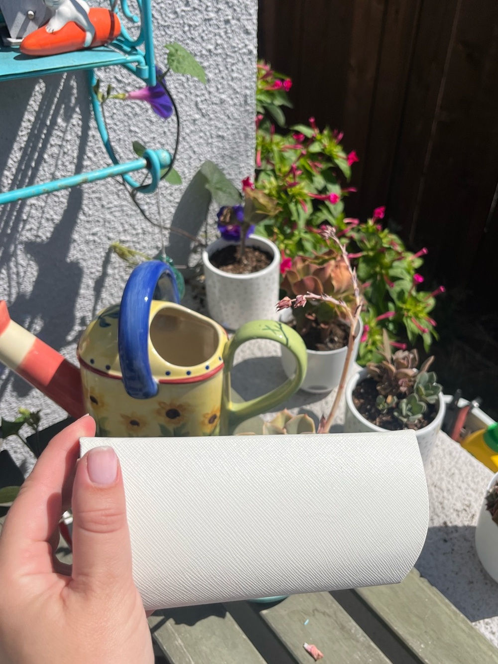 Michael Kors - NWT White Textured Sunglasses Case - Picture 4 of 5